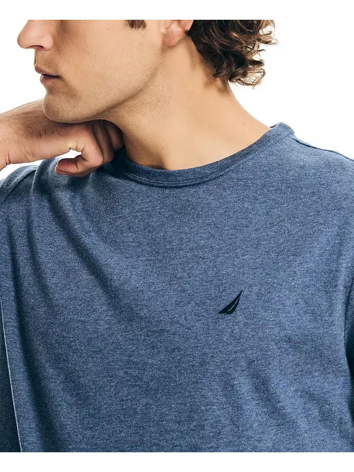 Мужская трикотажная пижамная футболка Nautica — изображение 3 из 8, синий индиго