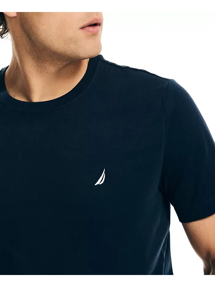 Мужская трикотажная пижамная футболка Nautica — изображение 3 из 7, темно-синий