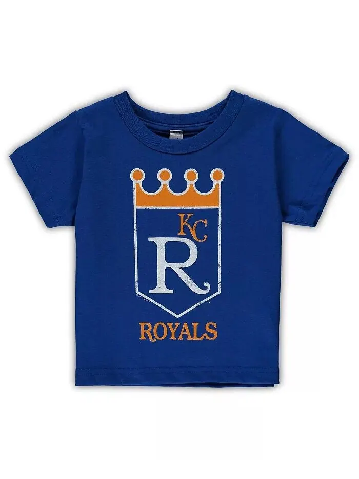 Футболка с капюшоном Royal Kansas City Royals Cooperstown Collection для мальчиков и девочек для — изображение 1 из 1