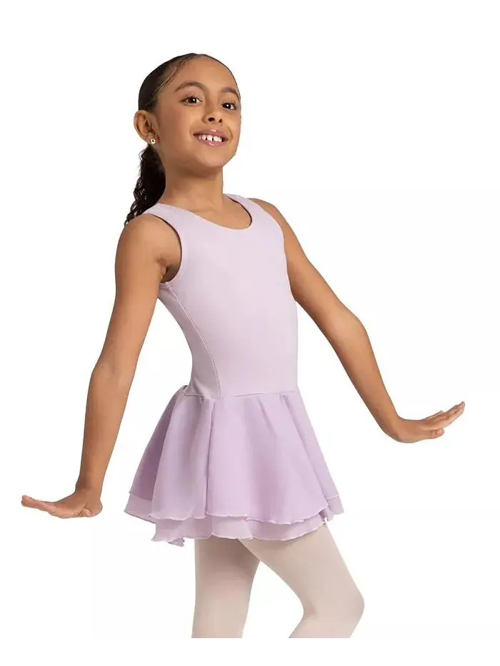 Платье-майка с двухслойной юбкой для девочек Capezio — изображение 4 из 10, фиолетовый