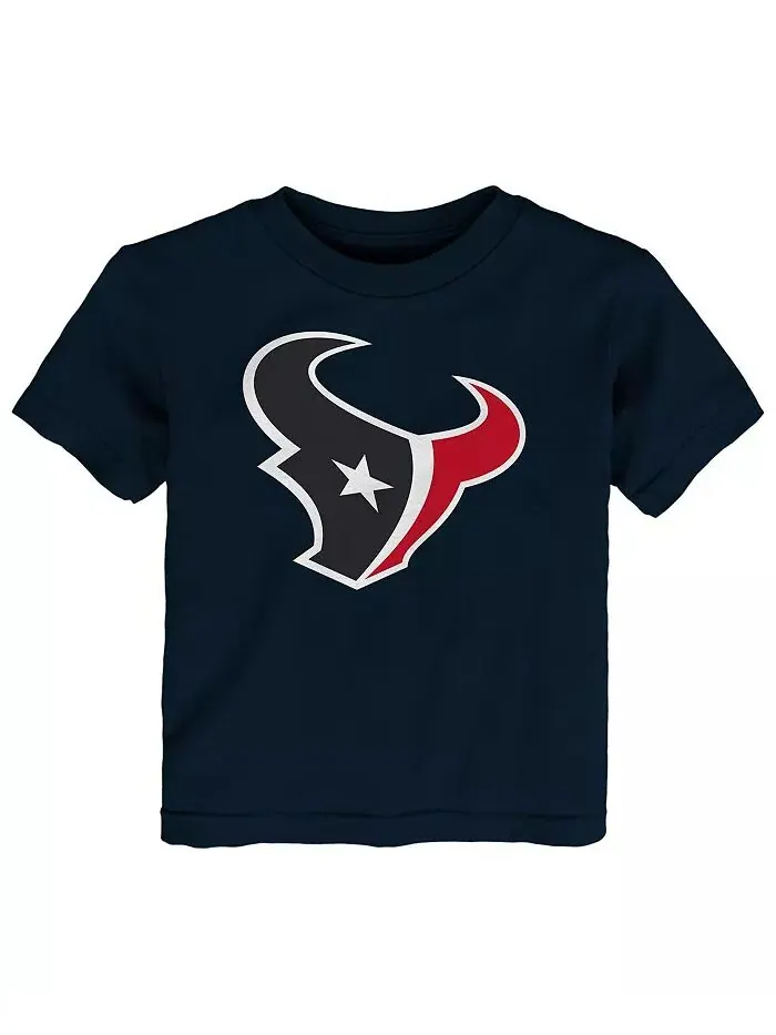 Футболка с логотипом основной команды Big Boys and Girls Navy Houston Texans Outerstuff — изображение 1 из 1