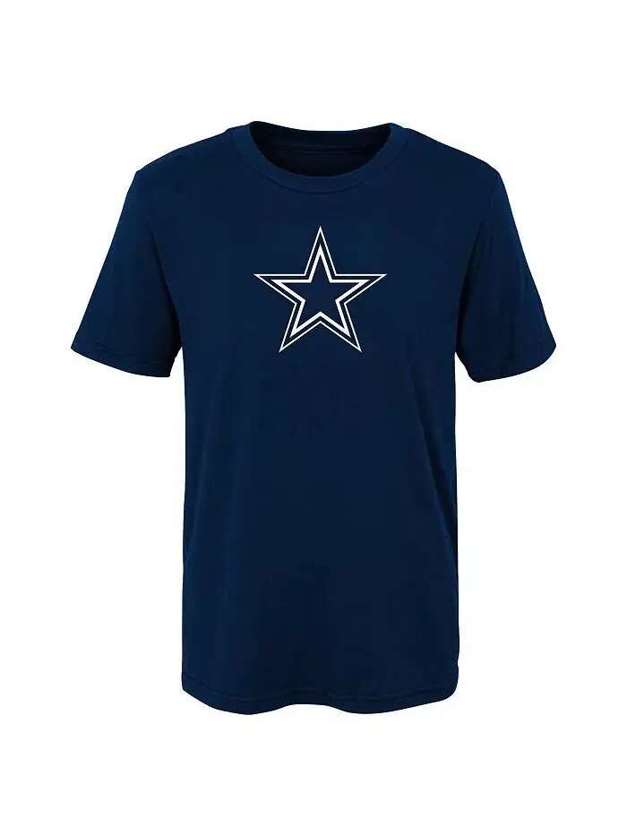 Темно-синяя футболка с основным логотипом Little Boys and Girls Dallas Cowboys Outerstuff — синий