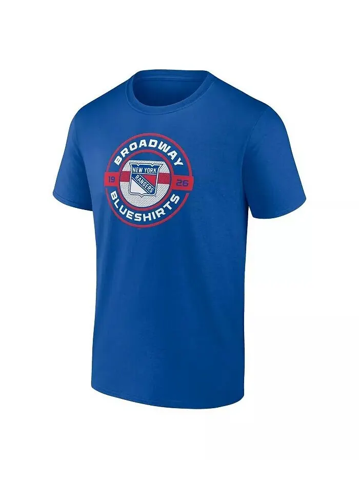 Мужская синяя футболка New York Rangers Local Fanatics — изображение 3 из 3