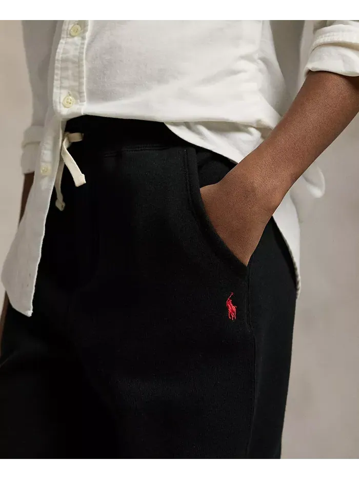 Хлопковые джоггеры с кулиской для мальчиков Big Boys Polo Ralph Lauren — изображение 3 из 6, черный