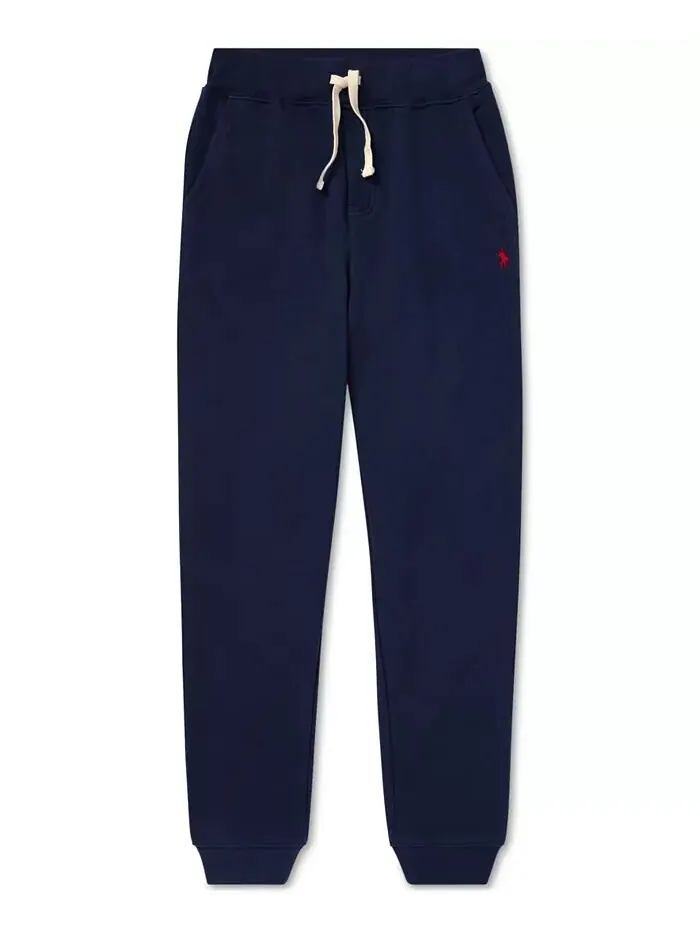 Джоггеры из хлопкового флиса на шнурке для больших мальчиков Polo Ralph Lauren — изображение 5 из 6, стриженый