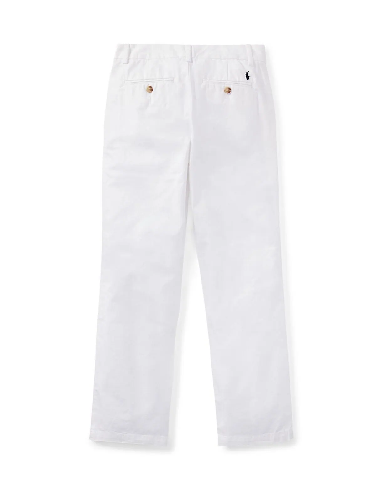 Джоггеры из хлопкового флиса на шнурке для больших мальчиков Polo Ralph Lauren — изображение 2 из 2, белый