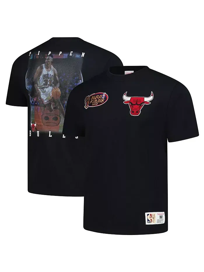 Мужская футболка Chicago Bulls Hardwood Classics NBA Legends с изображением Скотти Пиппена