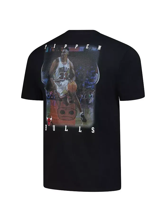 Мужская футболка Chicago Bulls Hardwood Classics NBA Legends с изображением Скотти Пиппена — изображение 3 из 3, черный