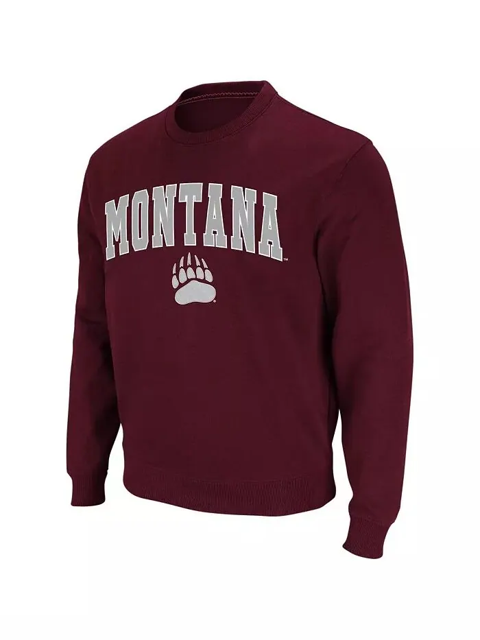 Мужская толстовка Montana Grizzlies с круглым вырезом и логотипом Colosseum — изображение 4 из 4, коричневый
