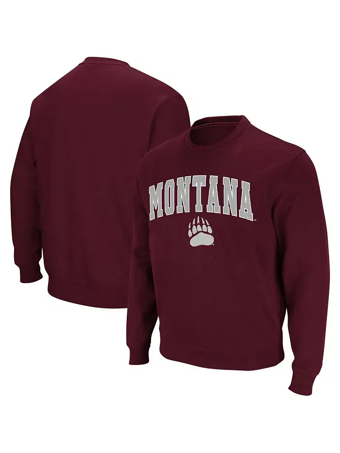 Мужской свитшот с круглым вырезом Montana Grizzlies с аркой и логотипом Colosseum — изображение 1 из 4, серый