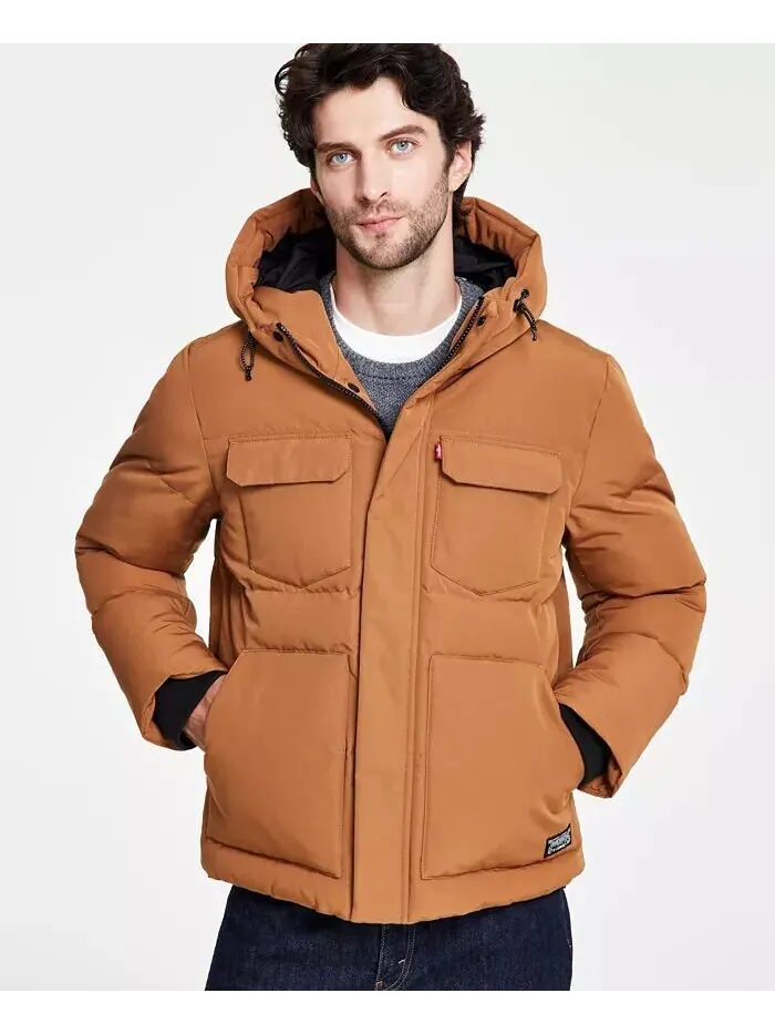 Куртка Levi's Quilted — изображение 2 из 7, коричневый