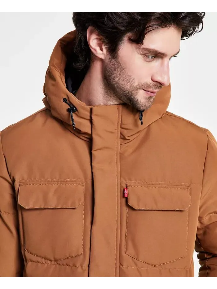 Куртка Levi's Quilted — изображение 4 из 7, коричневый
