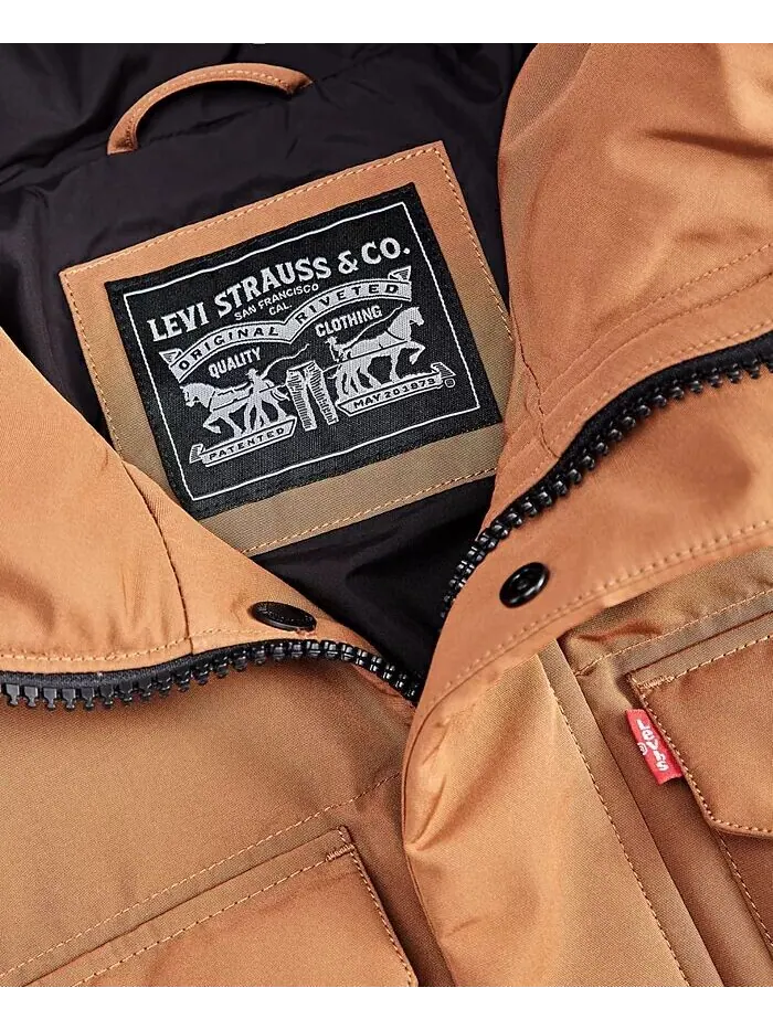 Куртка Levi's Quilted — изображение 5 из 7, коричневый