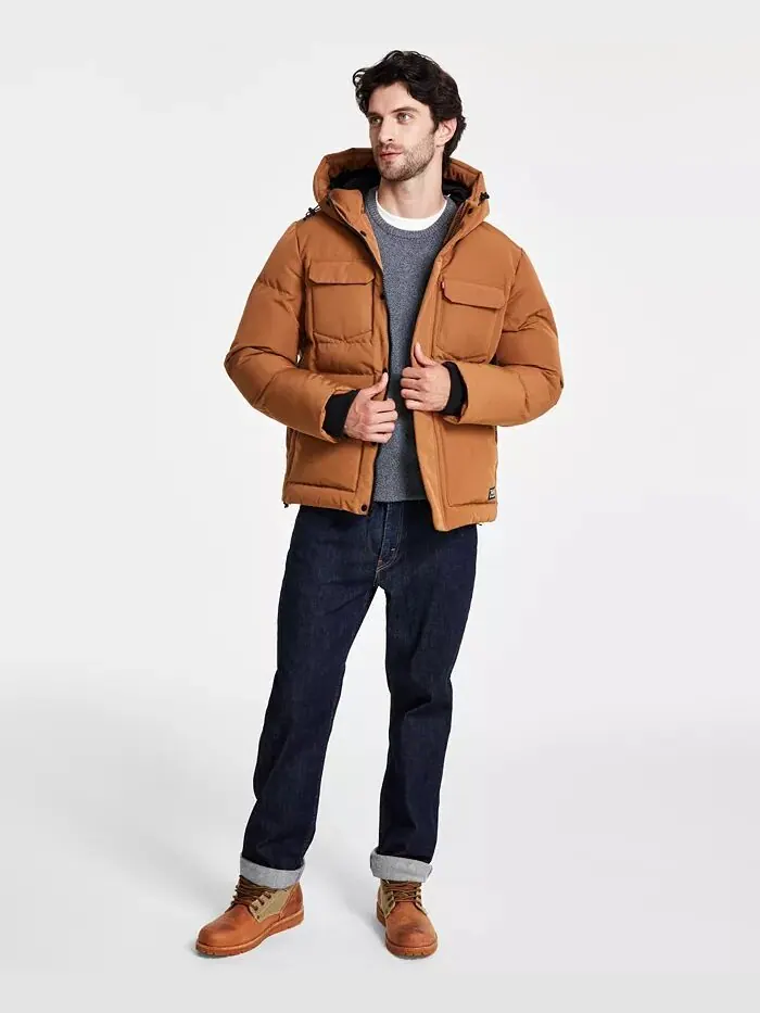 Куртка Levi's Quilted — изображение 6 из 7, коричневый