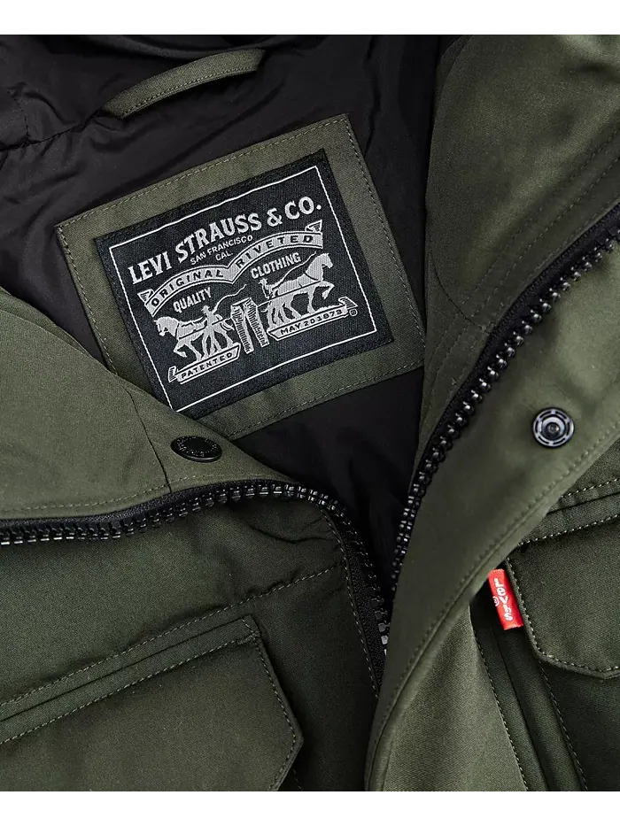 Куртка Levi's Quilted — изображение 4 из 5, оливковый