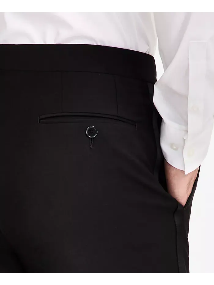 Мужские классические брюки-смокинг из шерстяной смелки, Slim-Fit Calvin Klein — 6