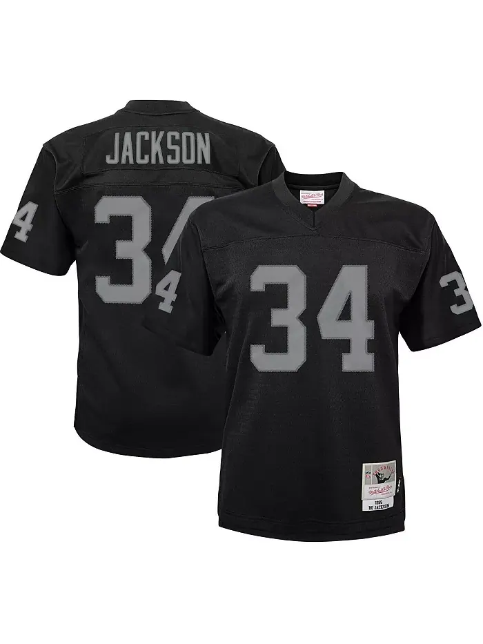 Детская футболка Bo Jackson Las Vegas Raiders 1988 Retired Legacy — изображение 4 из 4, черный