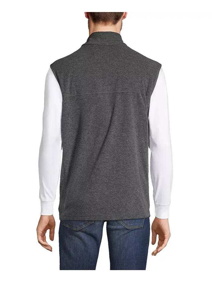 Школьная форма Мужской жилет Thermacheck 100 Fleece Lands' End — изображение 3 из 3, серый