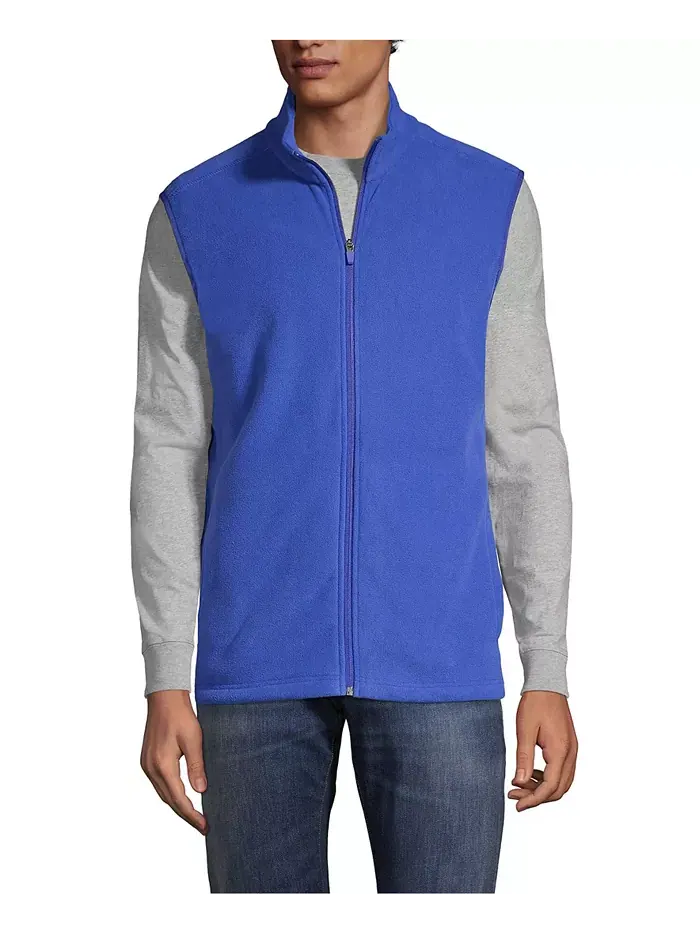 Школьная форма Мужской жилет Thermacheck 100 Fleece Lands' End — изображение 1 из 1, темный синий