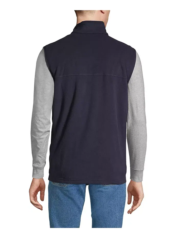 Школьная форма Мужской жилет Thermacheck 100 Fleece Lands' End — изображение 3 из 3, темно-синий
