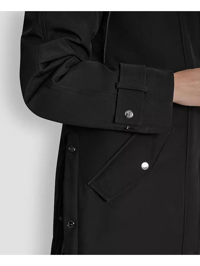 Женское пальто Softshell с капюшоном и подкладкой из искусственного меха DKNY — изображение 6 из 6, черный