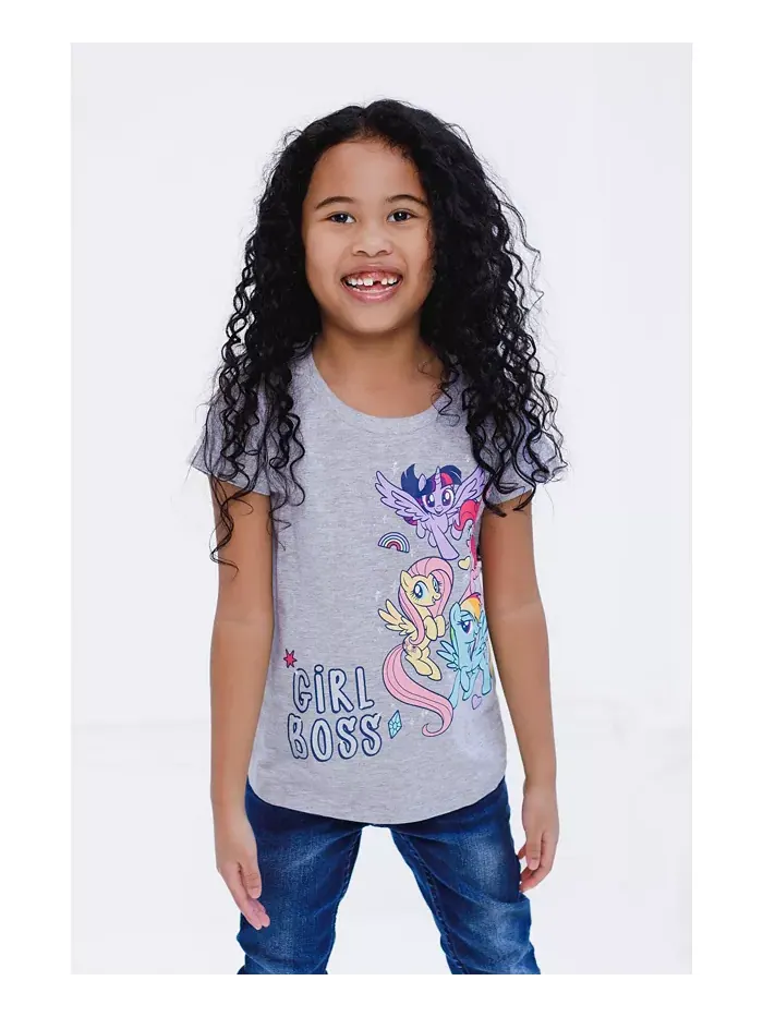 Футболка My Pony для девочек My Little Pony — изображение 4 из 5, серый