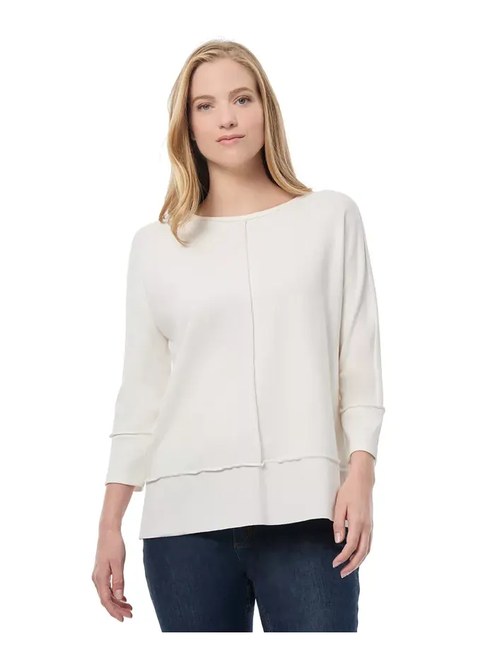 Женская туника Serenity Knit с рукавами 3/4, PXS-XL Jones New York — изображение 1 из 2, белый