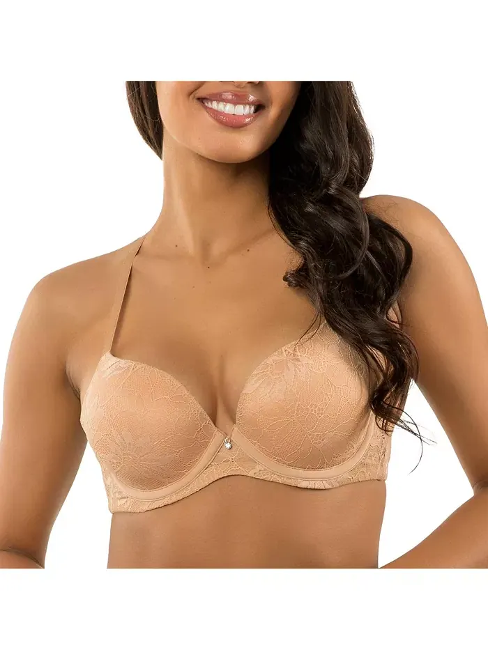 Женский кружевной бюстгальтер Luxlacy, цвет True Nude, размер 40H PARFAIT — бежевый