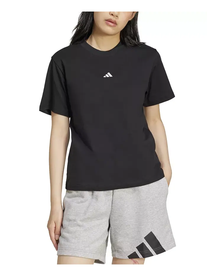 Футболка с логотипом Essentials больших размеров, XXS–4X adidas — изображение 1 из 2, черный