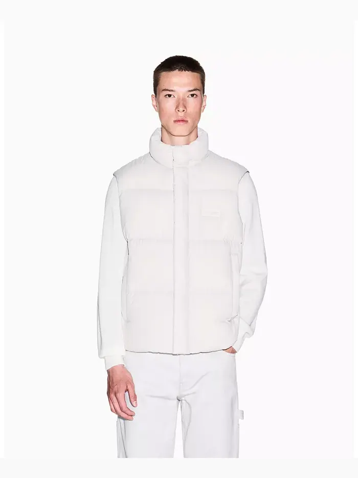 Мужская уютная пуховая жилетка Lab A|X Armani Exchange — белый