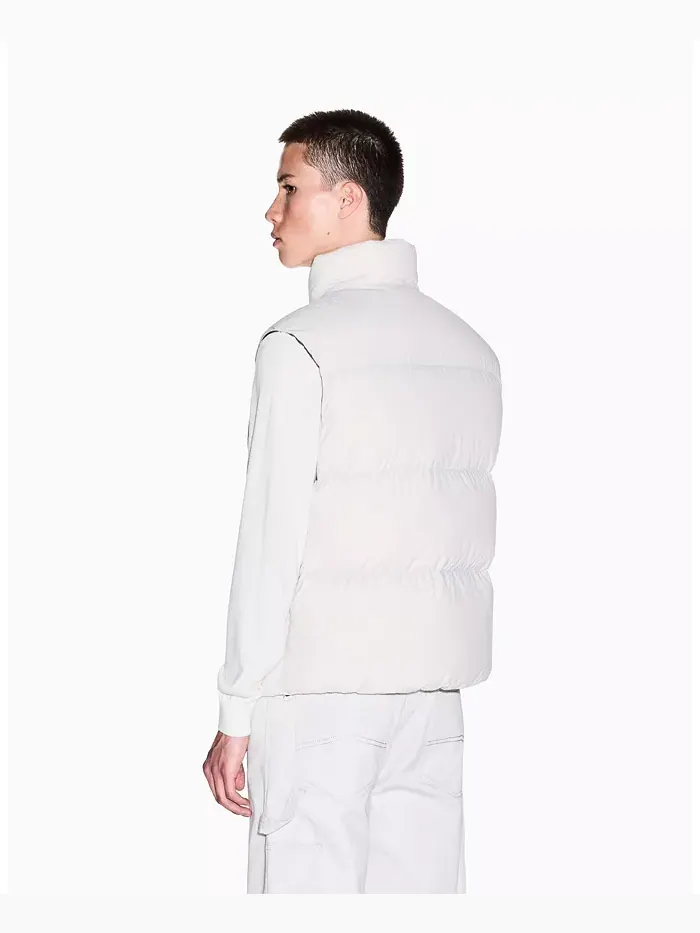 Мужская уютная пуховая жилетка Lab A|X Armani Exchange — изображение 4 из 5, белый