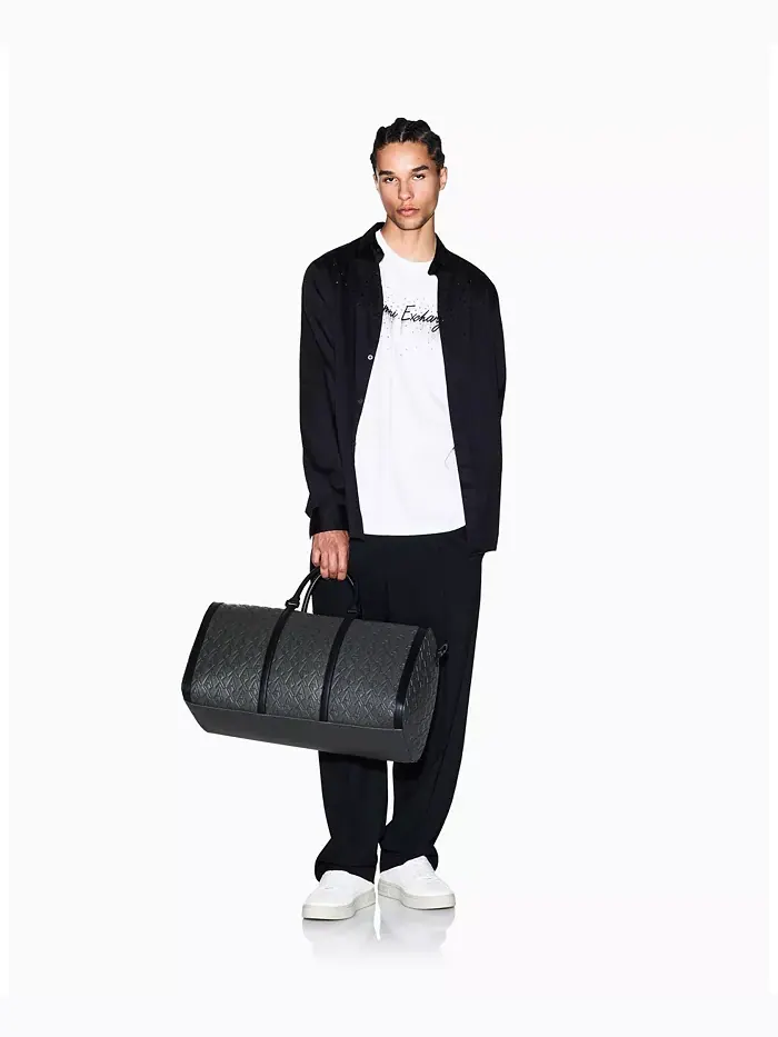 Мужская футболка Night Lab с принтом и декором A|X Armani Exchange — белый