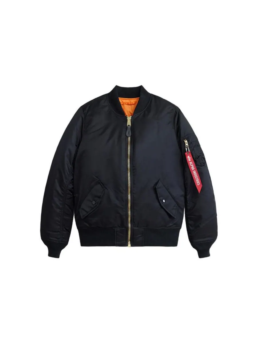 Женская куртка-бомбер Ma-1 Alpha Industries — изображение 2 из 3, черный