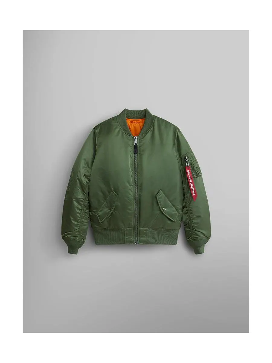 Женская куртка-бомбер Ma-1 Alpha Industries — изображение 2 из 3, шалфейный