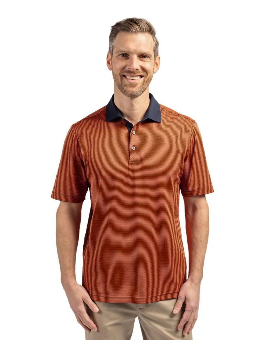 Рубашка-поло Cutter Buck Virtue Eco Pique Micro Stripe из переработанного материала больших — изображение 1 из 2