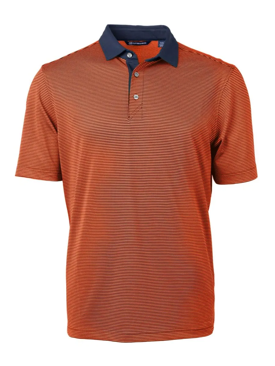 Рубашка-поло Cutter Buck Virtue Eco Pique Micro Stripe из переработанного материала больших — изображение 2 из 2