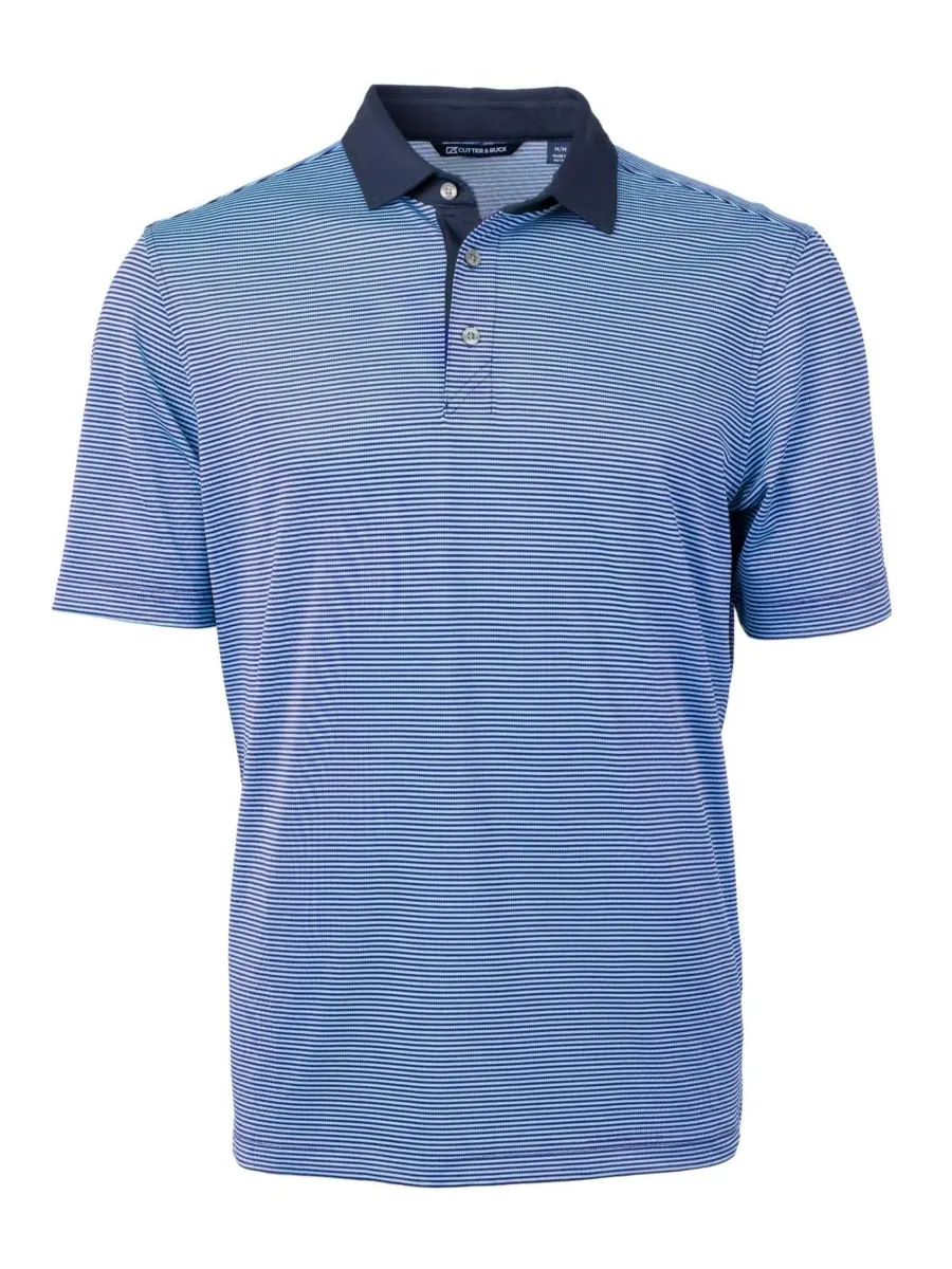 Рубашка-поло Cutter Buck Virtue Eco Pique Micro Stripe из переработанного материала больших — изображение 2 из 2