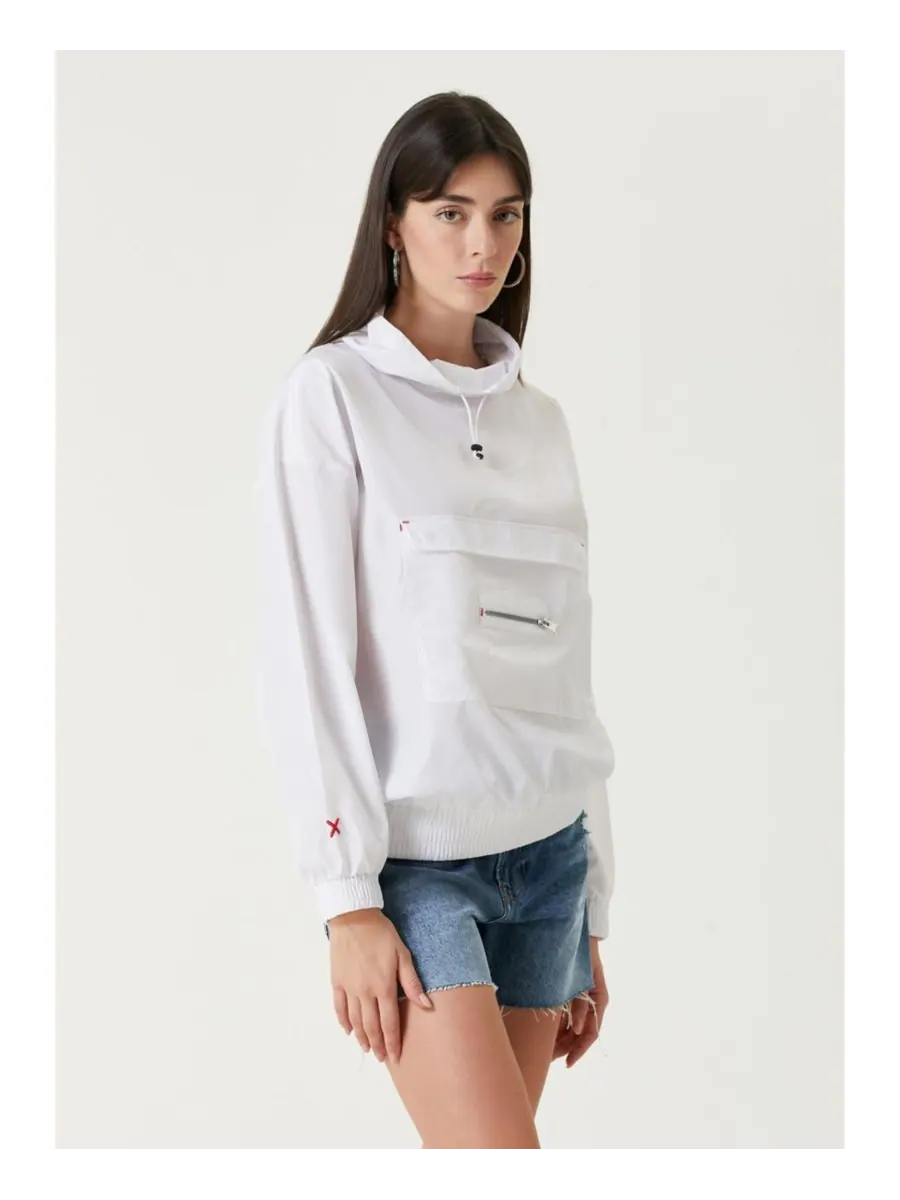 Женская толстовка Free Heaven Parachute Pullover Sweatshirt PCFG — изображение 6 из 9, белый