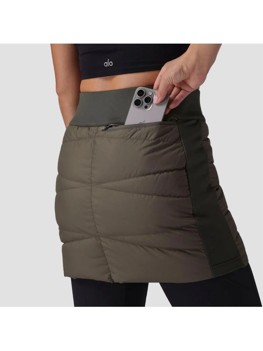 Женская утепленная юбка Stansbury ALLIED Down Skirt Backcountry — изображение 5 из 6, каламата