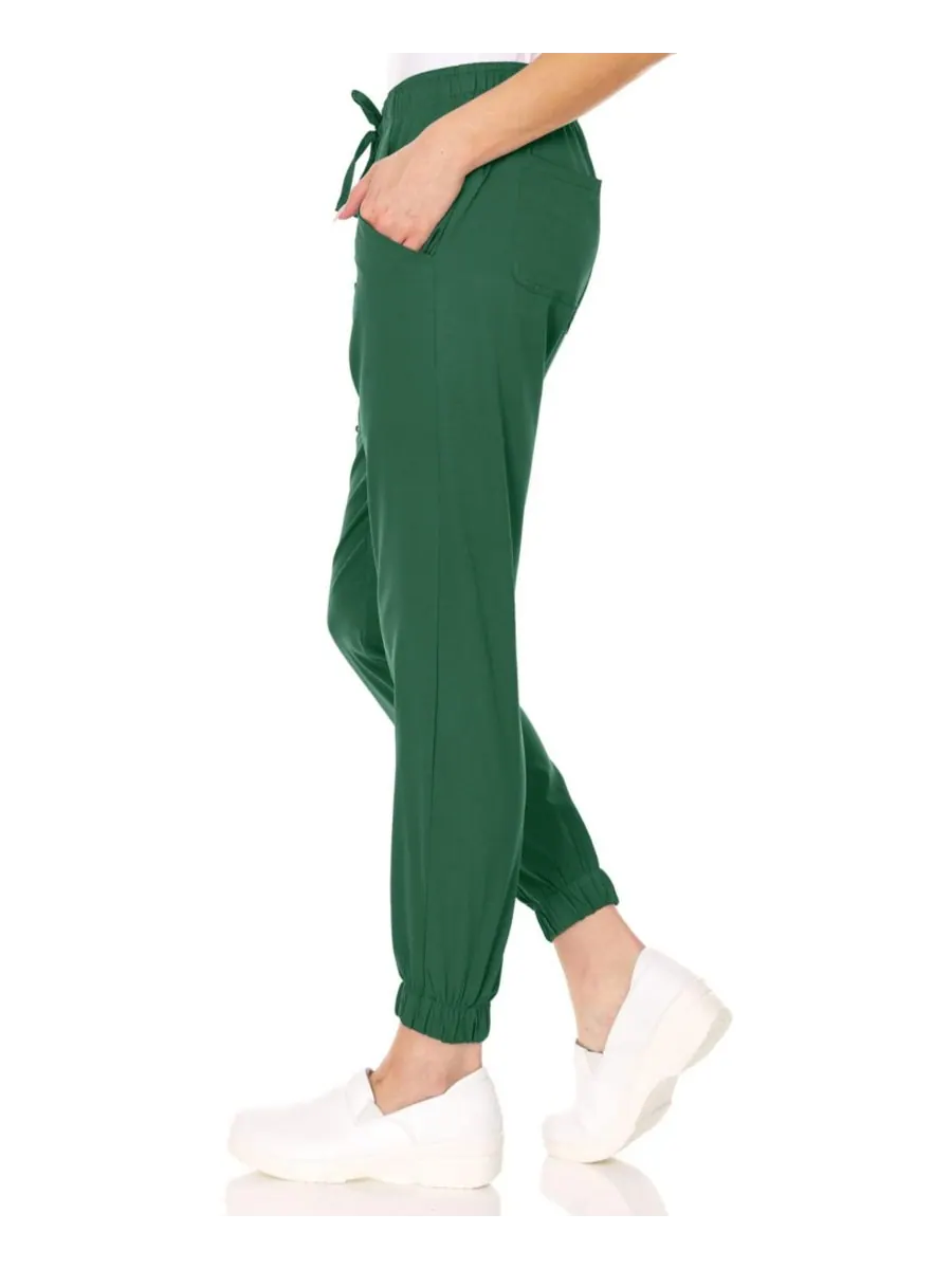 Брюки-джоггеры Leah Plus Size с пятью карманами, эластичные, желтые, размер 3XL Medichic — изображение 3 из 5, охотничий