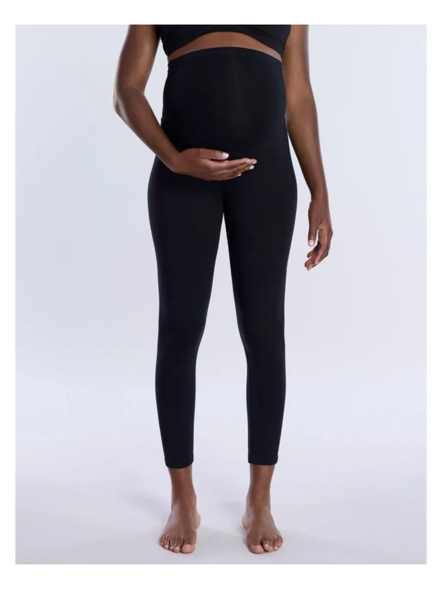 Женские эластичные леггинсы Essential Stretch Secret Fit Over the Belly для беременных - Motherhood — черный