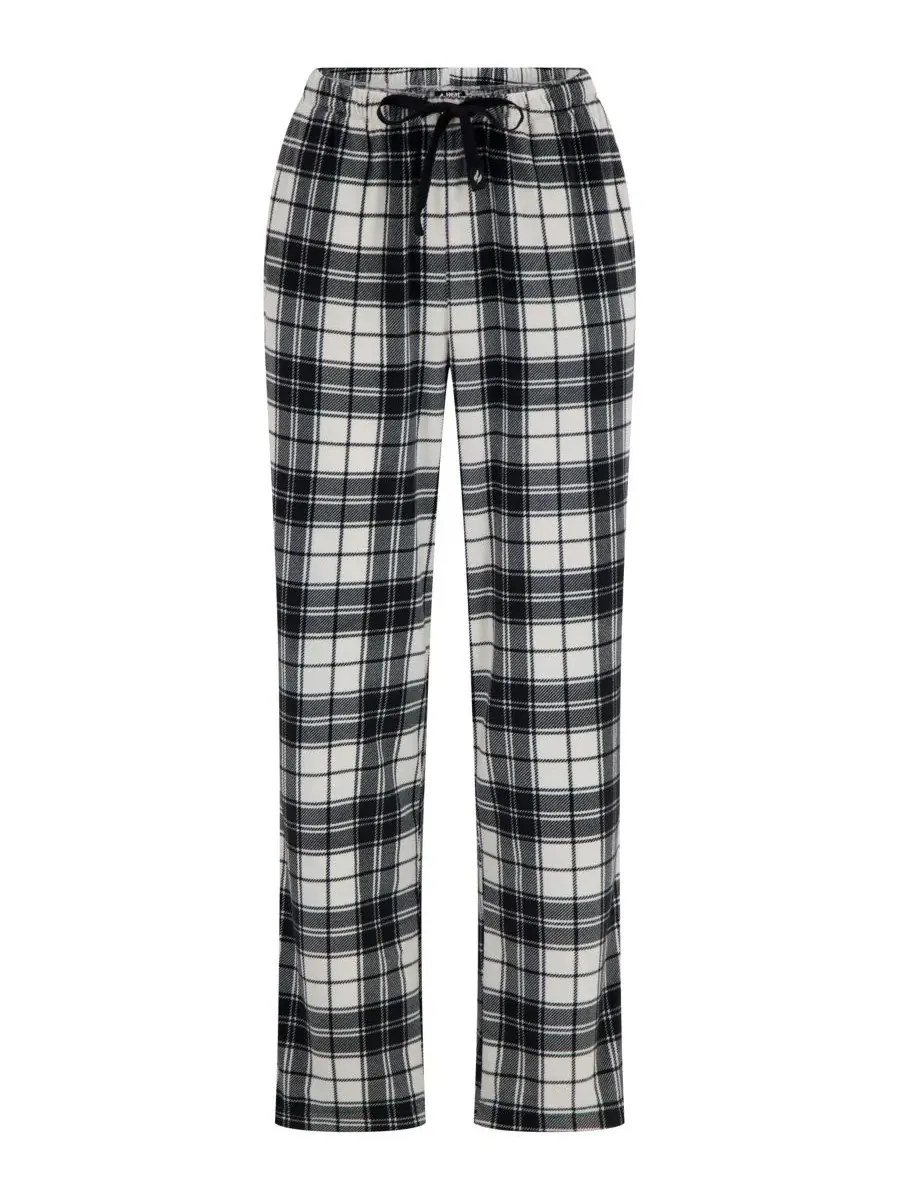 Женские пижамные штаны Mila из микроплюша Heat Holders — изображение 3 из 5, кремовый/черный