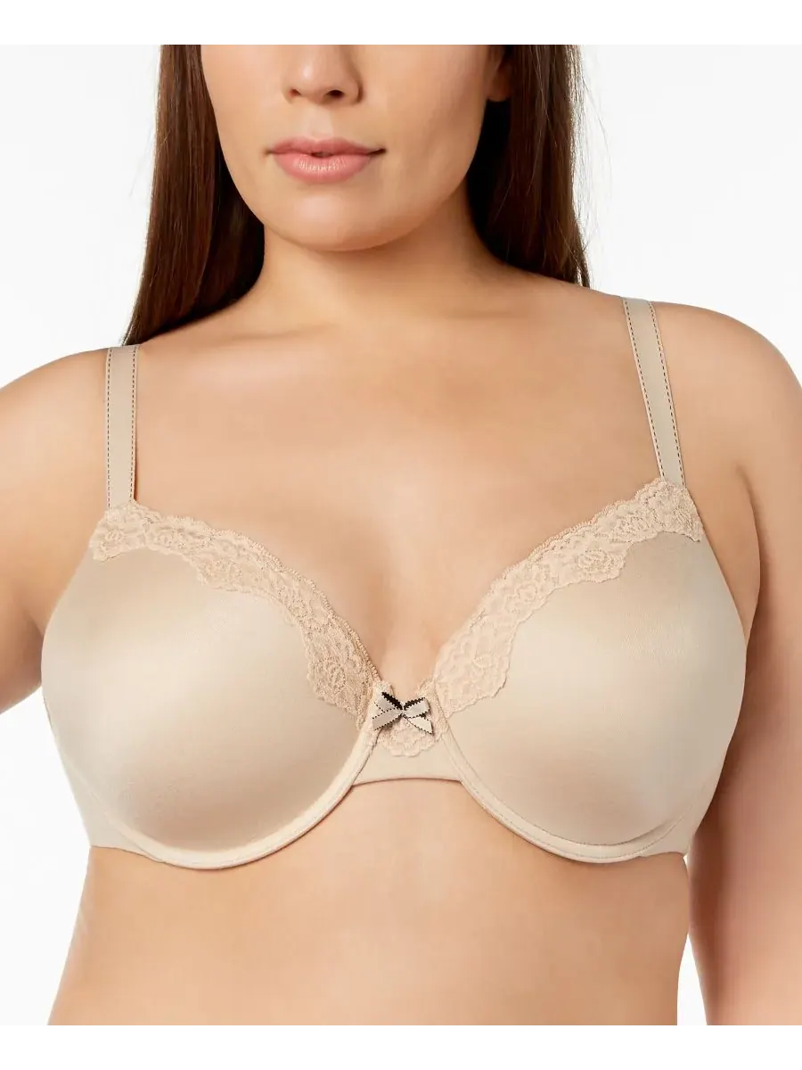 Женский бюстгальтер Comfort Devotion Extra Coverage Lace Shaping Underwire Bra 9404 Maidenform — изображение 2 из 5, бежевый