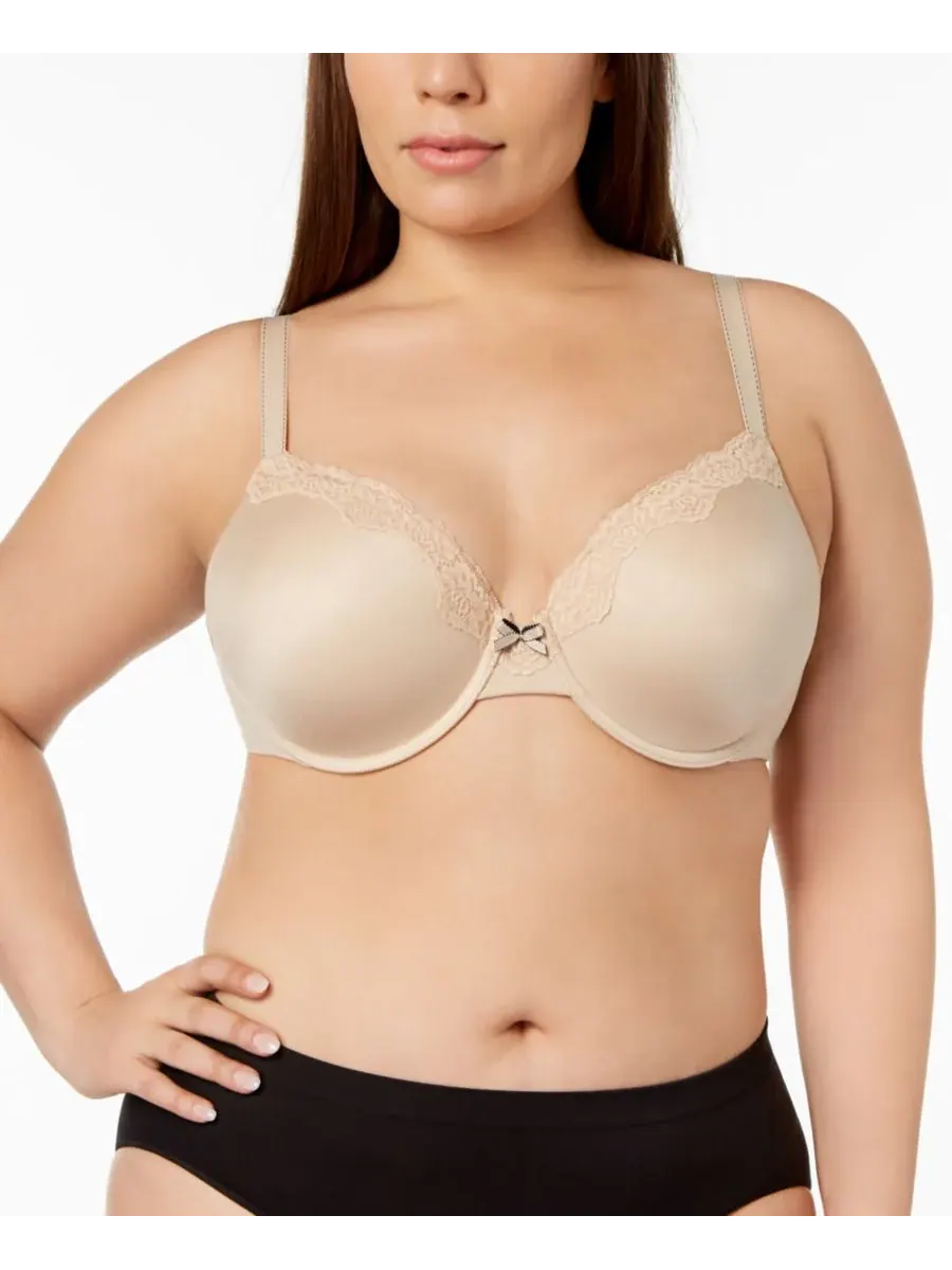 Женский бюстгальтер Comfort Devotion Extra Coverage Lace Shaping Underwire Bra 9404 Maidenform — изображение 3 из 5, бежевый