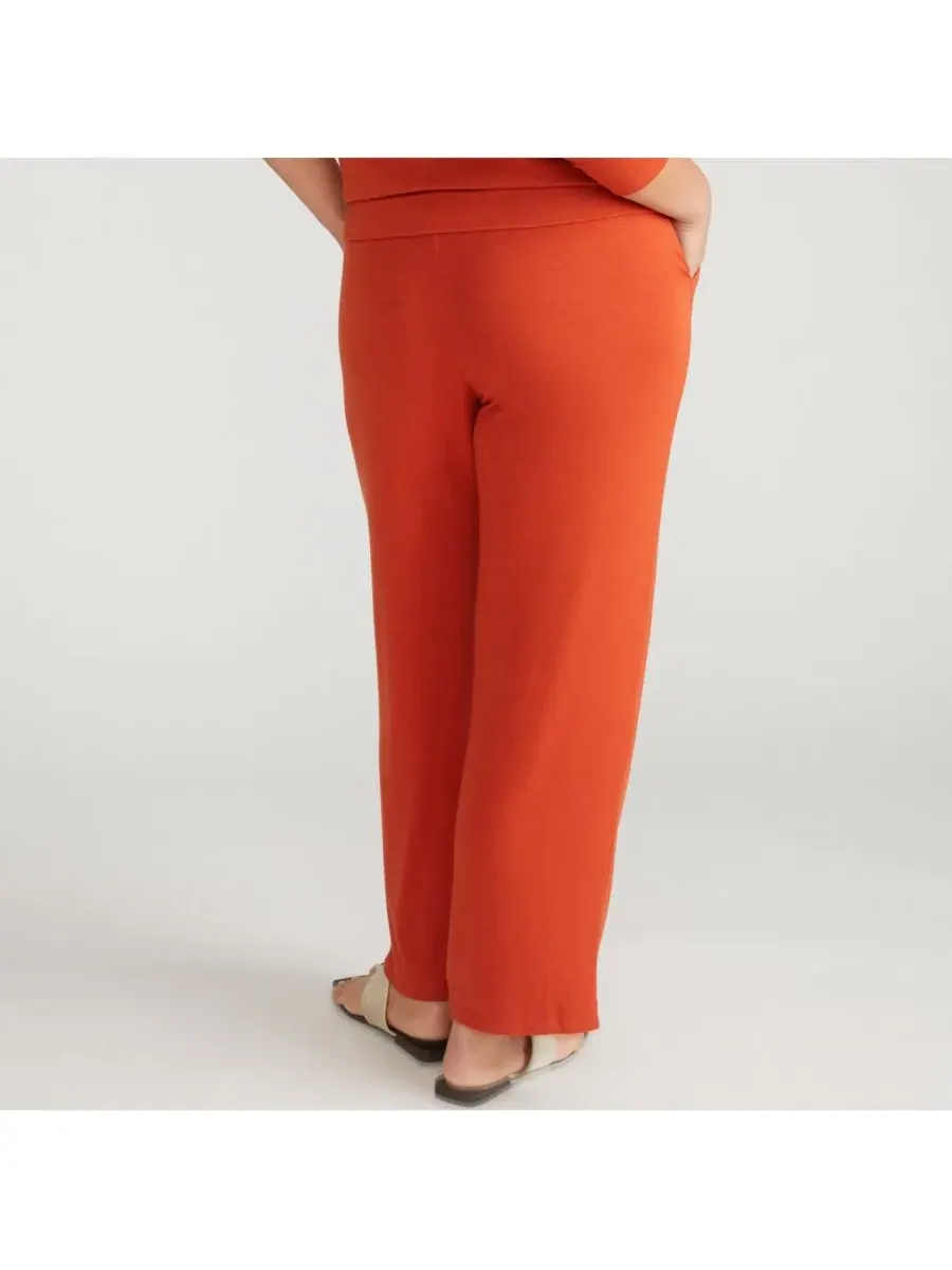 Брюки TravelKnit свободного кроя больших размеров Universal Standard, Warm Russet — изображение 3 из 3