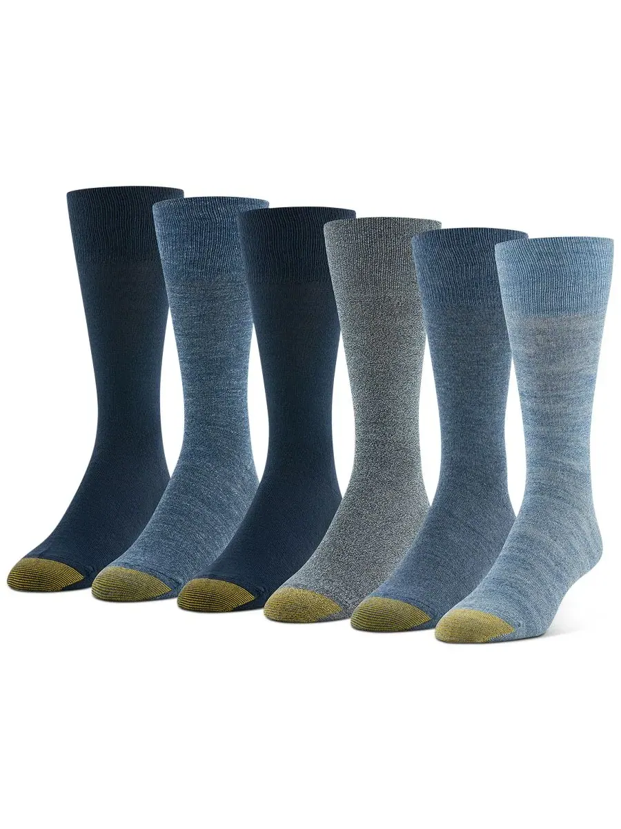 Мужские носки Cambridge Solid Crew Socks (6 пар) — серый