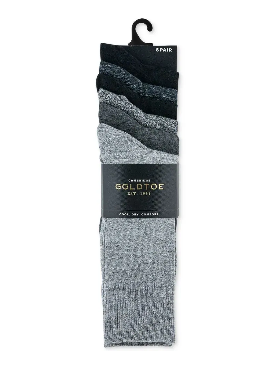 Мужские носки Cambridge Solid Crew Socks (6 пар) — изображение 3 из 3