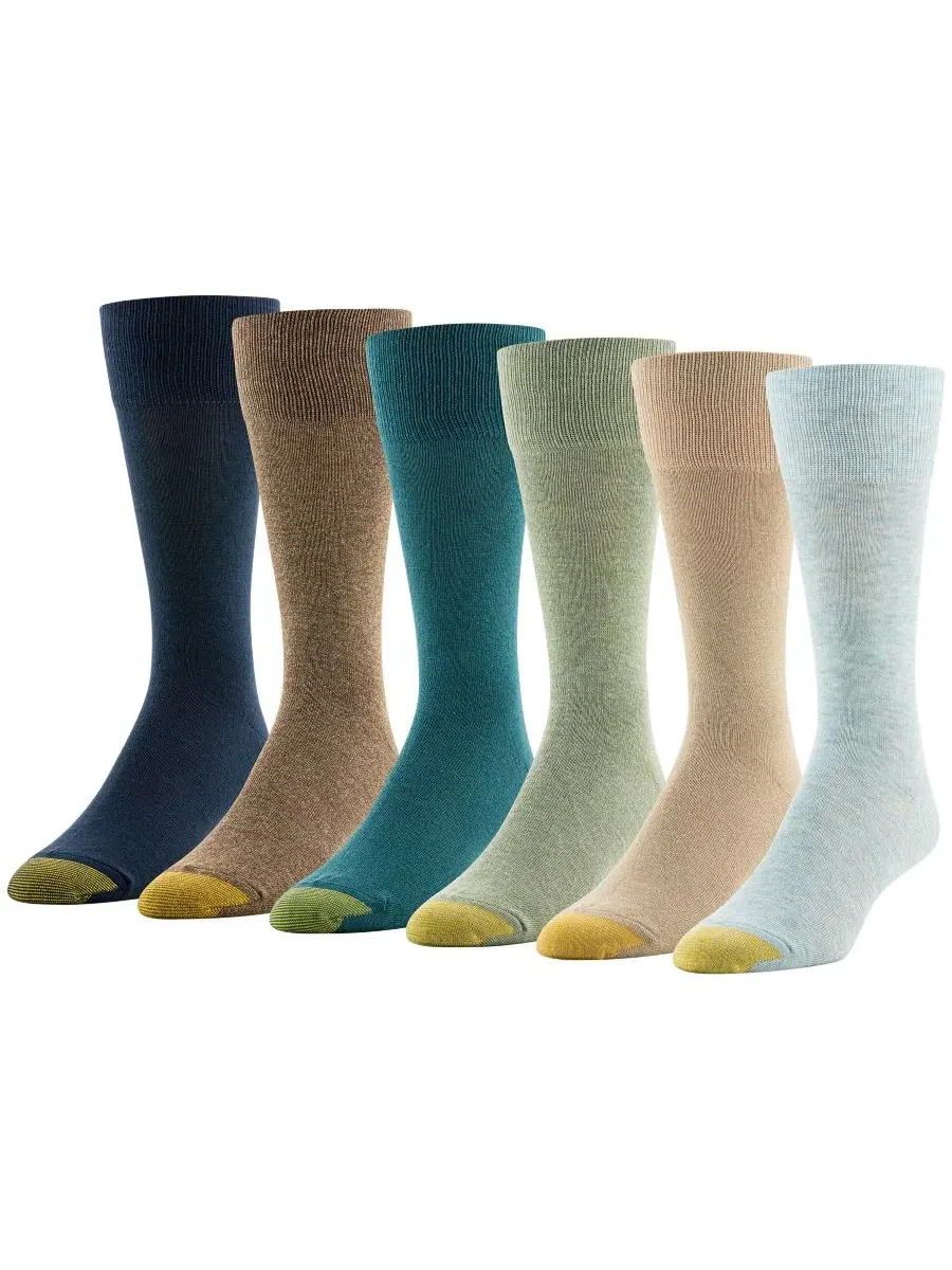 Мужские носки Cambridge Solid Crew Socks (6 пар) — изображение 1 из 3, синий
