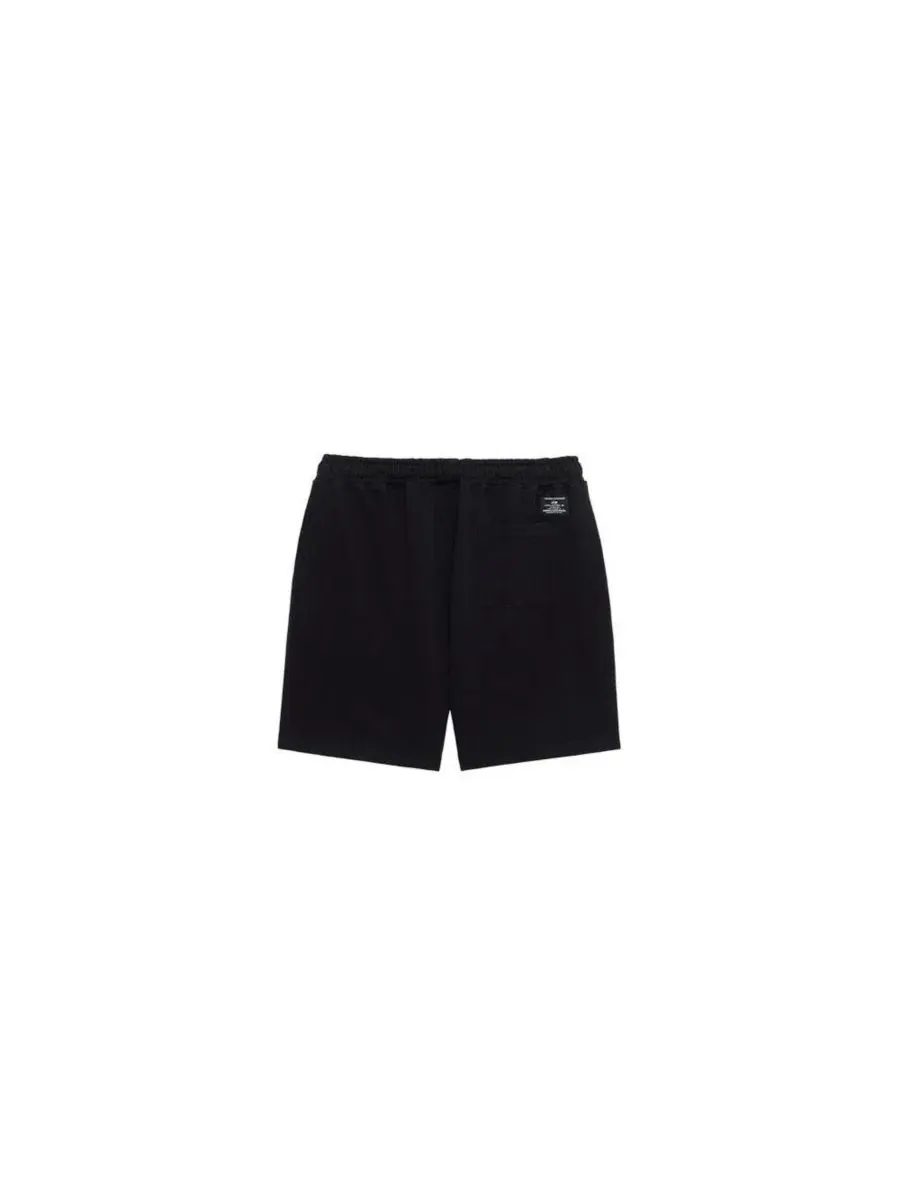Мужские шорты из трикотажа с нашивками Alpha Industries — изображение 3 из 3, черный