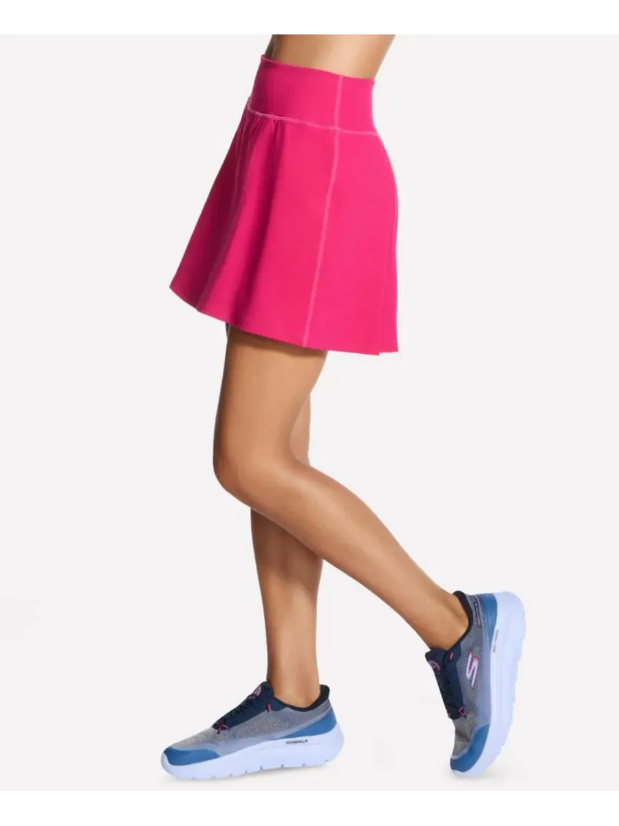 Женская плиссированная юбка-шорты Gowalk Skechers, Bright Peony — изображение 2 из 4